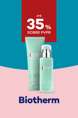 Biotherm Aquapower com destaque promocional de até 35% sobre preço de Venda ao Público Recomendado